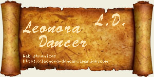 Leonora Dancer vizit kartica